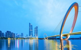 Картинка city, downtown, high-rise, destination, cityscape, jiangsu, exhibition hall
