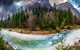 Картинка Природа, Горы, Панорама, Реки, Италия
