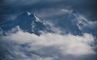 Картинка ice, landscape, Europe, mountains, island, clouds, snow, nature