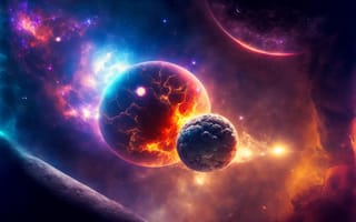 Картинка space, universe, stars, planets