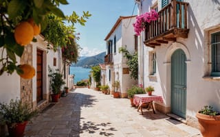 Картинка море, пляж, отдых, улица, holidays, summer, лето, house