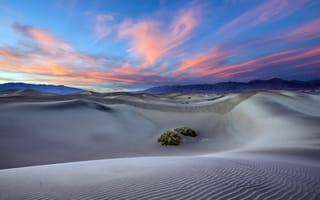 Картинка Небо, Облака, Красота, Долина Смерти, California, Калифорния, Горизонт, Национальный парк