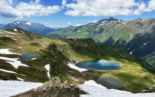 Картинка облака, горы, красота природы, Долина 7 озёр, живописный пейзаж, Александр Филатов