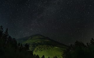 Картинка звезды, ночь, Приэльбрусье, Кудашкина Ксения, гора