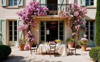 Картинка солнце, цветы, house, sunshine, каникулы, дом, балкон, summer
