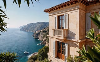 Картинка море, солнце, дом, summer, sunshine, каникулы, house, sea