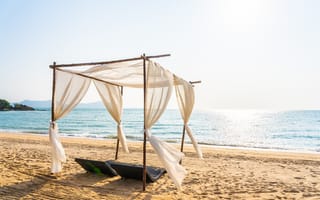 Картинка песок, море, отдых, волны, лето, небо, пляж, берег