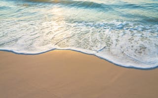 Картинка песок, море, лето, волны, берег, summer, пляж, beach