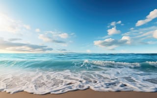 Картинка песок, море, пена, лето, волны, beach, пляж, summer