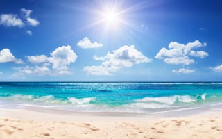 Картинка песок, море, пляж, sea, лето, beach, summer, sand