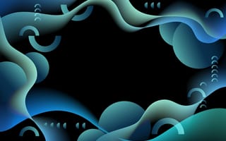 Картинка waves, abstraction, shapes