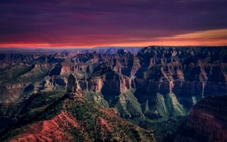 Картинка Arizona, Grand Canyon, Imperial Point, USA, Sunset, Landscape