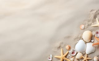 Картинка песок, пляж, sand, ракушки, beach, texture