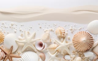 Картинка песок, пляж, ракушки, sand, texture, beach