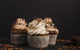 Картинка chocolate, decoration, fancy, toppings, cupcakes