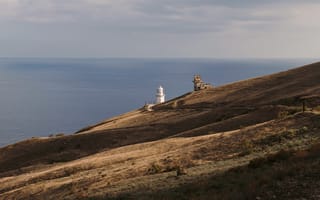 Картинка beach, sea, lighthouse