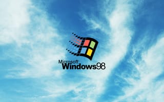 Картинка облака, логотип, виндовс 98, Microsoft, Винда, Windows 98, Microsoft Windows