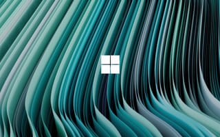 Картинка Windows, Microsoft, Teal, Abstract, Windows 11