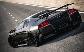 Картинка Lamborghini, Зад, Gran Turismo 6, Murcielago, SuperVeloce, LP670-4