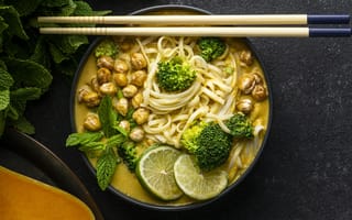 Картинка table, arrangement, noodles