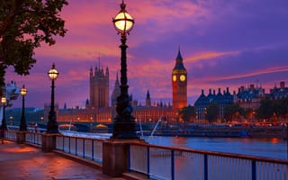 Картинка город, улица, Ангия, London, Лондон, England, Биг Бен
