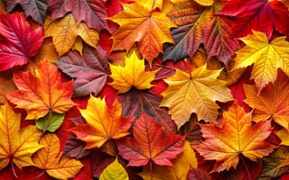 Картинка осень, листья, colorful, leaves, autumn, клен