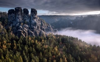 Картинка горы, природа, туман