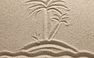 Обои sand, песок, texture, drawing, рисунок