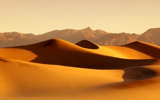 Картинка барханы, небо, песок, пустыня