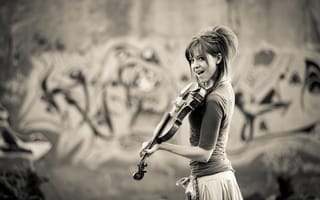 Картинка красавица, violin, Линдси Стирлинг, Lindsey Stirling, скрипка