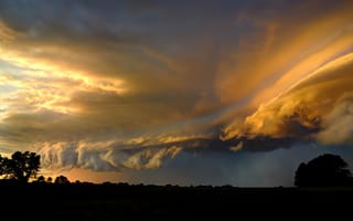 Картинка небо, Kansas, облака