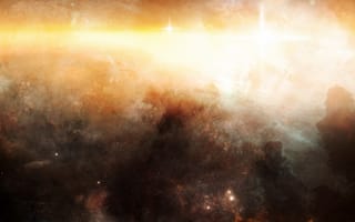 Картинка звездное скопление, межзвездный газ, свет, nebula