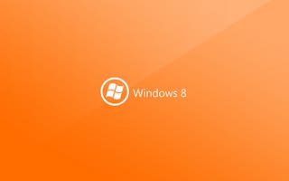 Обои Hi-Tech, windows 8, Logo, pc, microsoft, orange