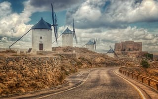Картинка Consuegra, Spain, Castilla La Mancha, Toledo