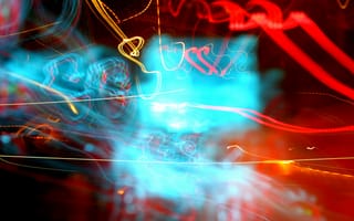 Картинка огни, движение, выдержка, Exposure, light