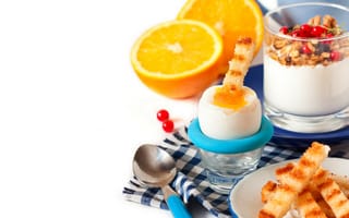 Картинка milk, йогурт, завтрак, yogurt, orange, food, молоко, granola, breakfast, еда, оранжевый, мюсли
