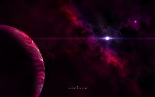 Картинка звездная система, межзвездный газ, мрак, газовый гигант