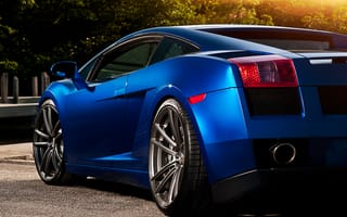 Картинка Lamborghini, Гальярдо, ламборгини, синяя, Gallardo