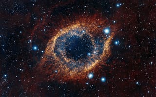 Картинка Helix, Улитка, nebula, созвездие, Водолея, туманность