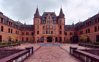 Картинка USA, United States, downtown, Washington, entrance, bricks, America, Tacoma