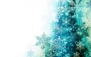 Картинка зима, снежинки