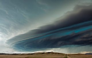 Обои облако, США, туча, шторм, Суперселл, штат Монтана