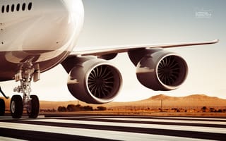 Картинка Двигатель, Turbofan, Ганзейские авиалинии, Lufthansa, Boeing 747-8