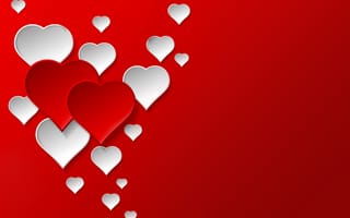 Обои сердечки, heart, love, romantic, Valentine's Day