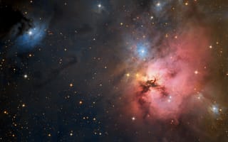 Картинка NGC 1579, туманность, Персей