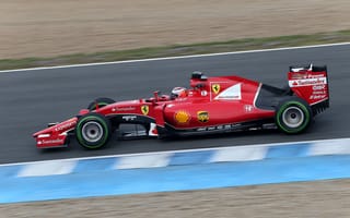 Картинка Ferrari, Kimi, Raikkonen, Formula 1, Tests, 2015, SF15T