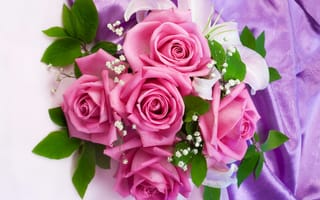 Картинка цветы, розы, flowers, beautiful, нежные, розовые, свадьба, букет