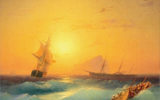 Картинка Айвазовский, живопись, картина, море