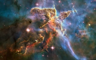 Картинка космос, starkiteckt, NASA, Hubble, туманность