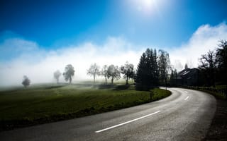 Картинка Curve, Austria, Road, Road to Nowhere